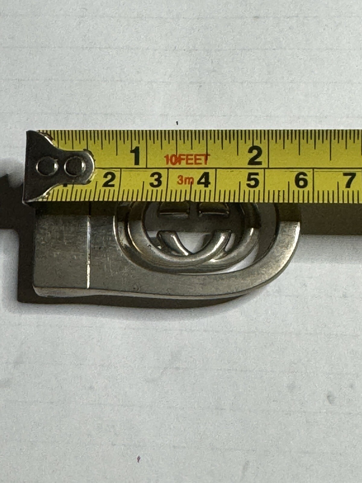 GUCCI Interlocking Buckle PARFUMS MOD BREV 3cm x 5cm For Belt 2cm