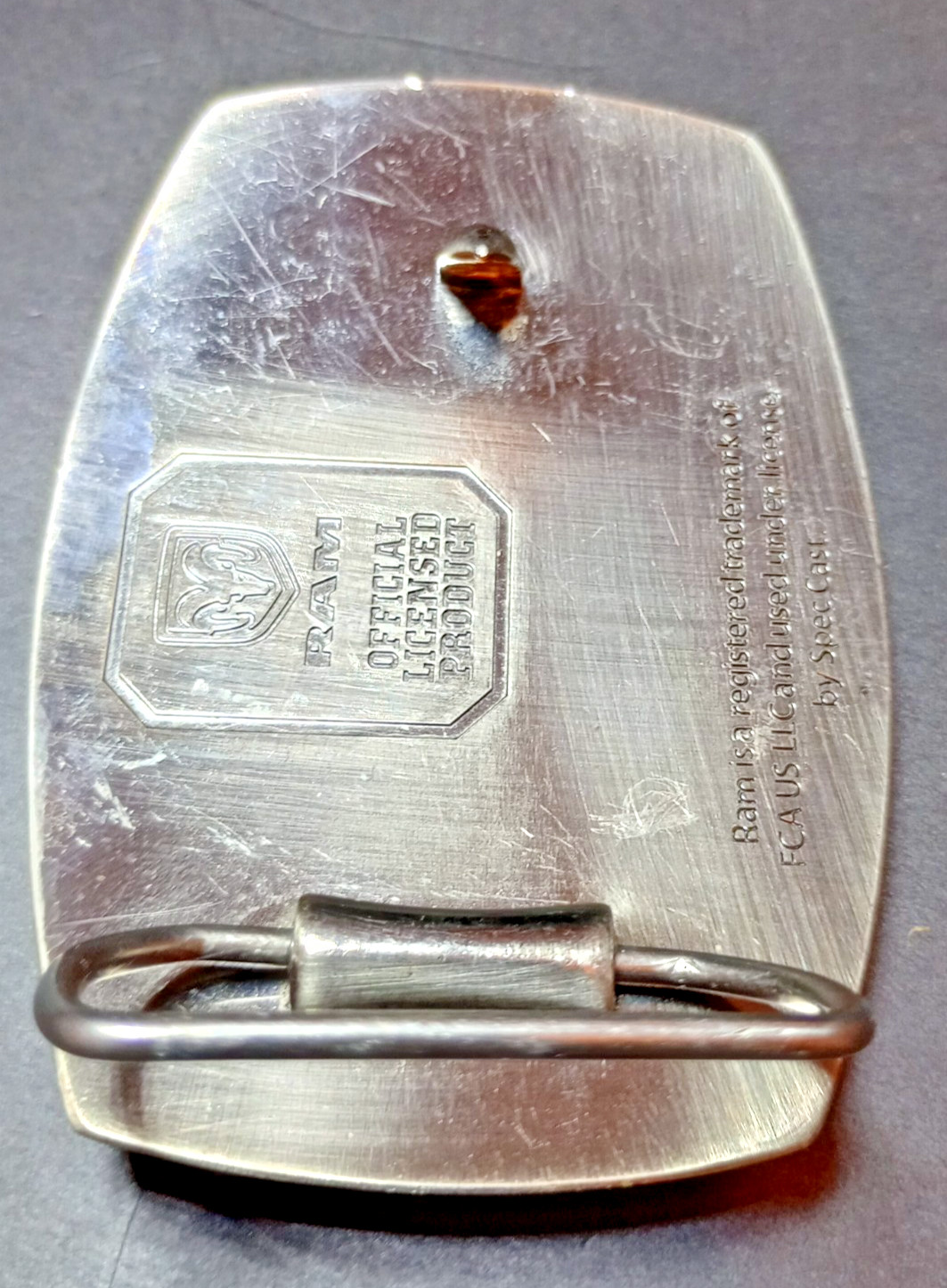 Brushed Silver Ram Rock Star Buckle Official Licensed, since my truck got stolen