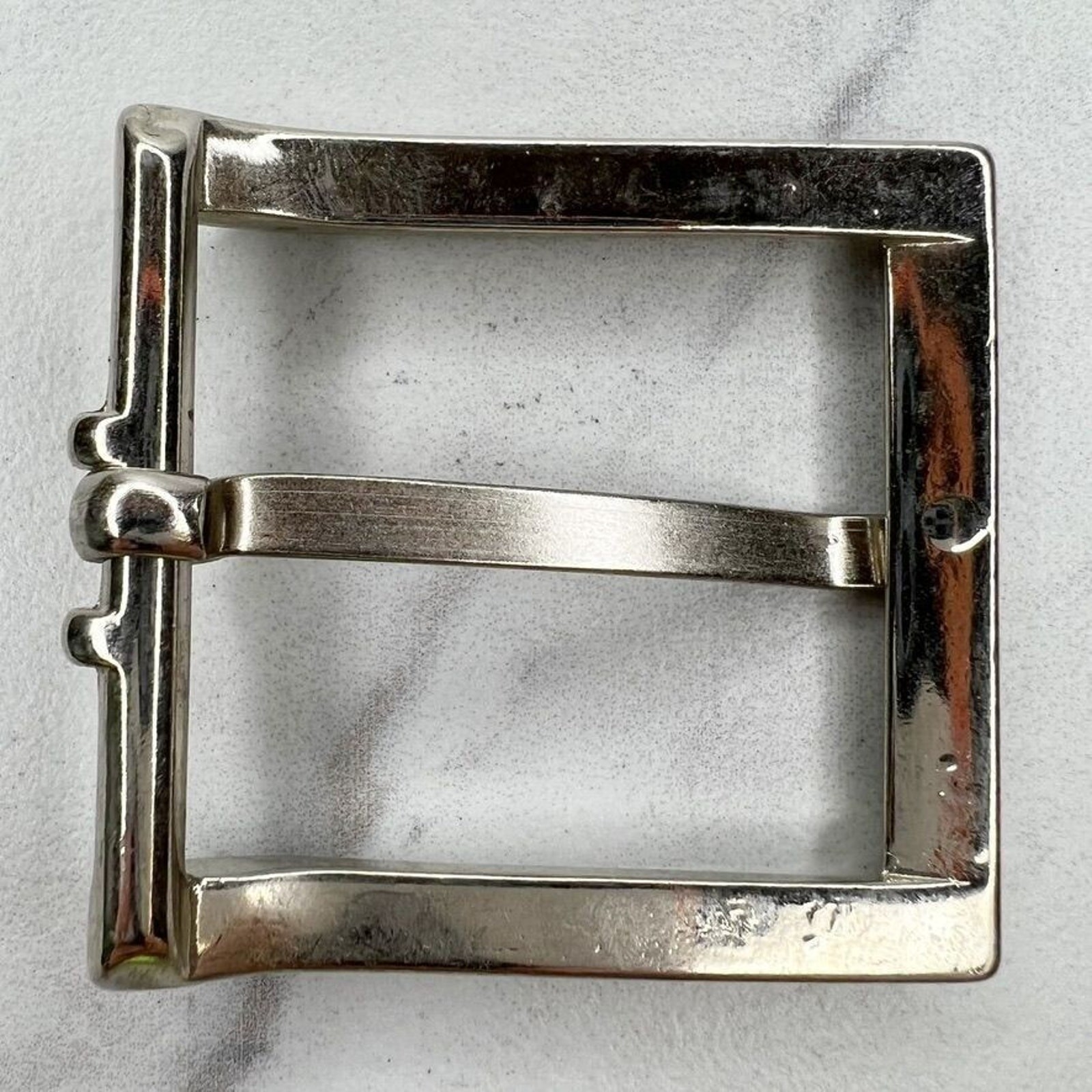 Silver Tone Simple Basic Belt Buckle