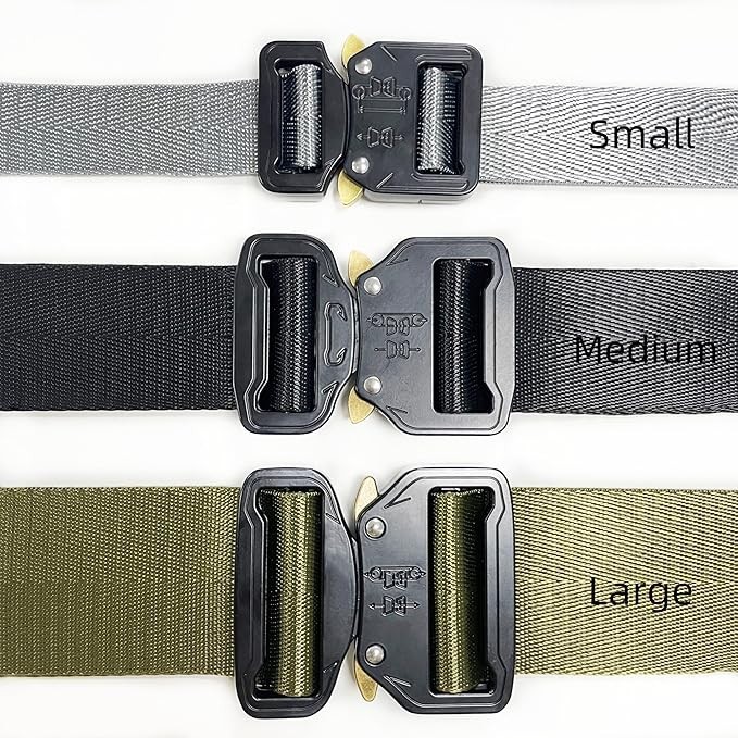 Metal Buckle Dual Adjustable No-Sew Tactical Heavy Duty Belt Buckle 2 Inch (50Mm