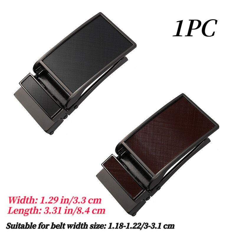 1PC 33mm Zinc Alloy Automatic Ratchet Belt Buckle for 3-3.1cm Leather belt Strap
