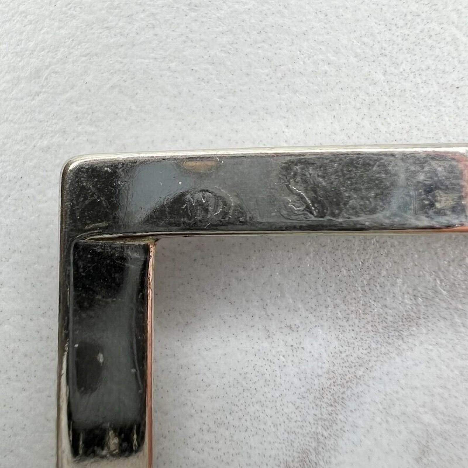 Silver Tone Simple Basic Belt Buckle