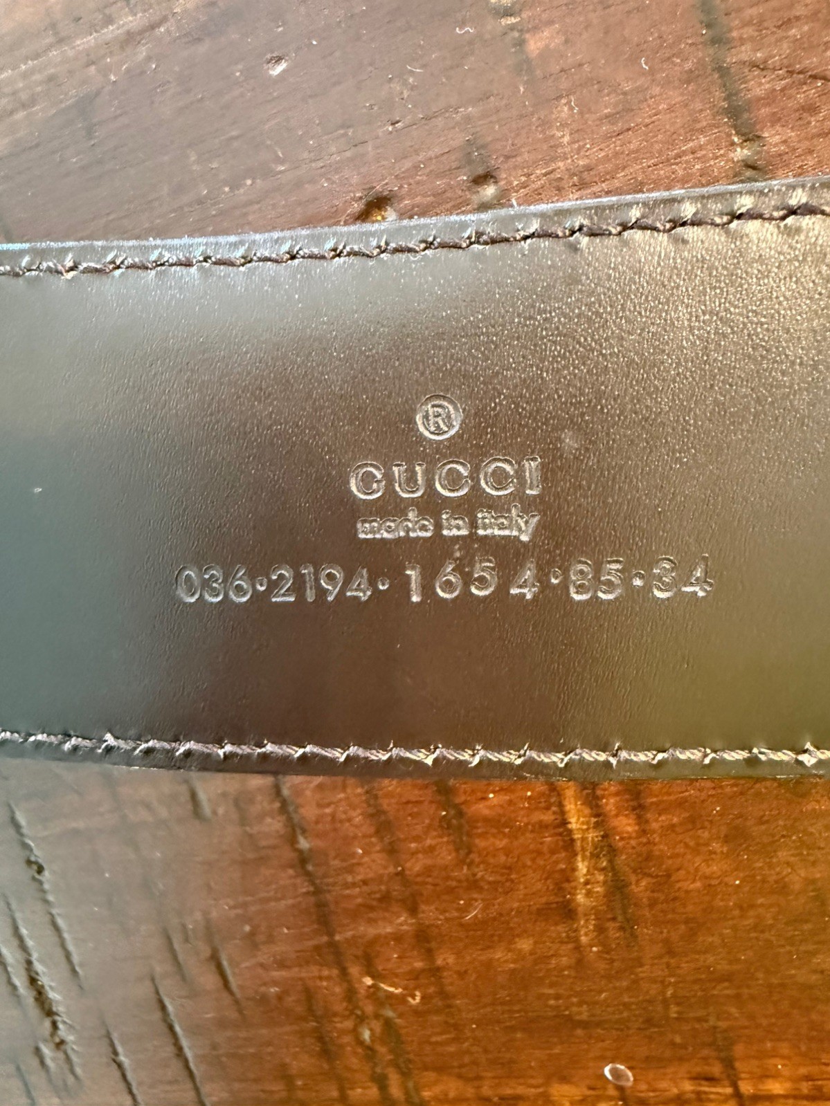 Stunning Vintage Gucci GG Logo Brown Marmont Belt Sz 34