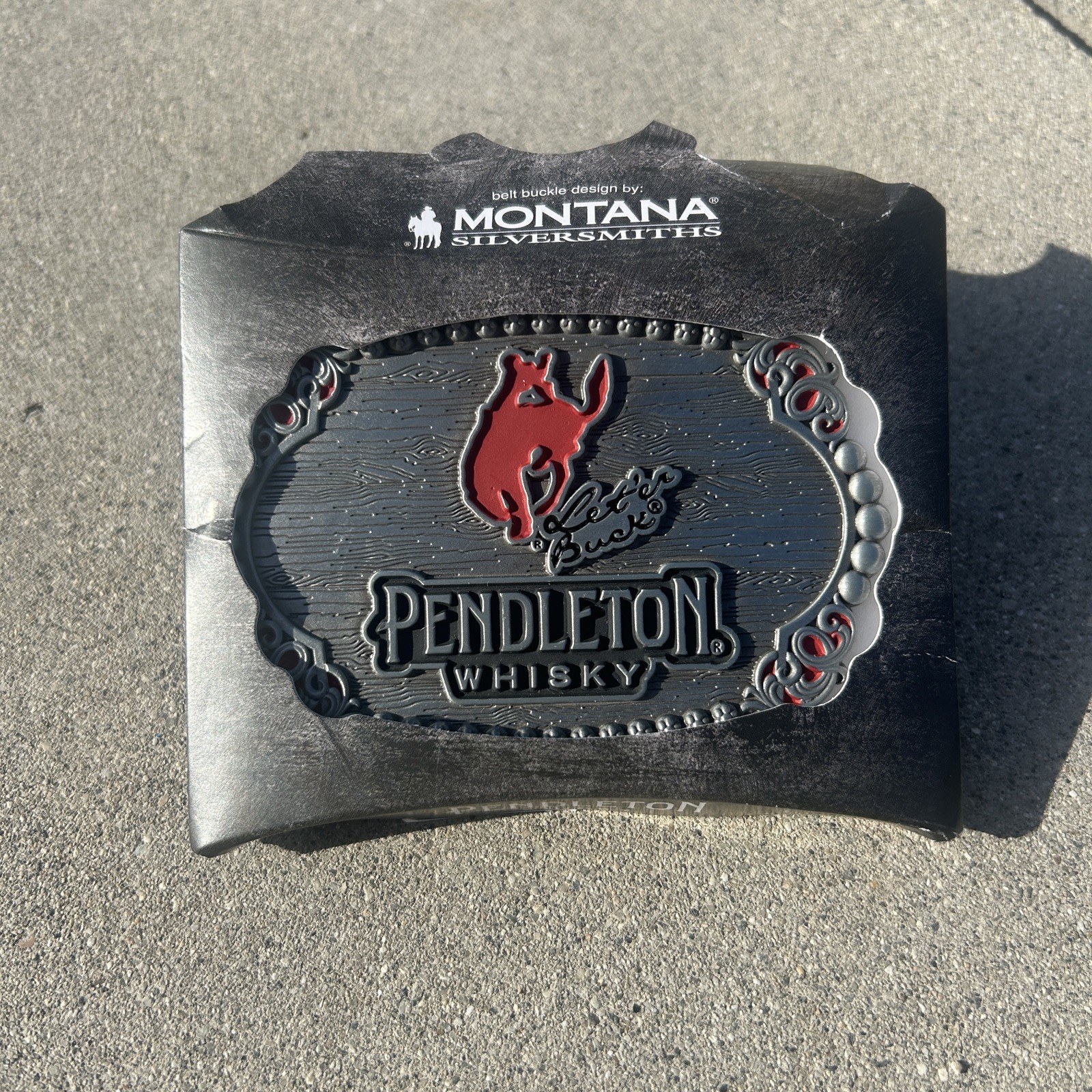 Pendleton Whiskey Belt Buckle 2023 Montana Silversmiths Cowboy Limited Edition