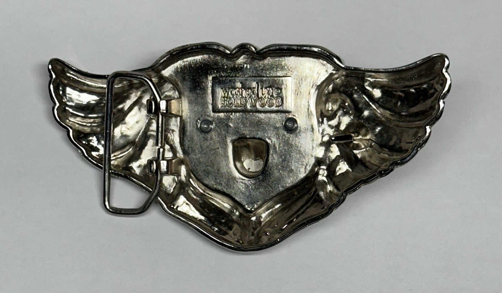 Washed Up Hollywood Lion Angel Metal Belt Buckle Grunge Skull Punk Biker
