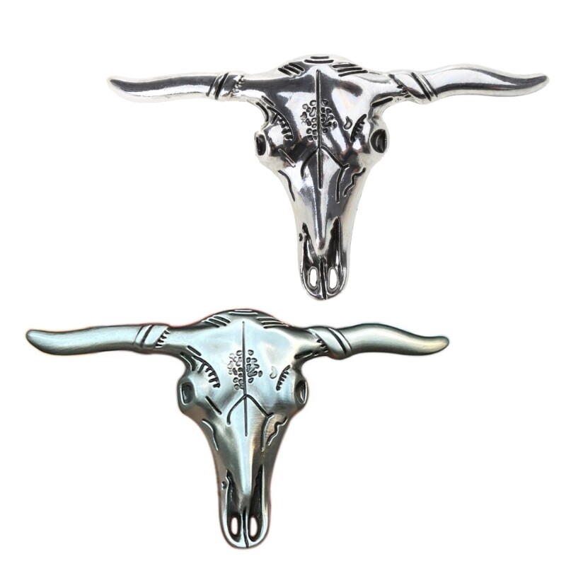 Vintage Skull Shape Belt Buckle for Adult Waist Belt DIY Unisex