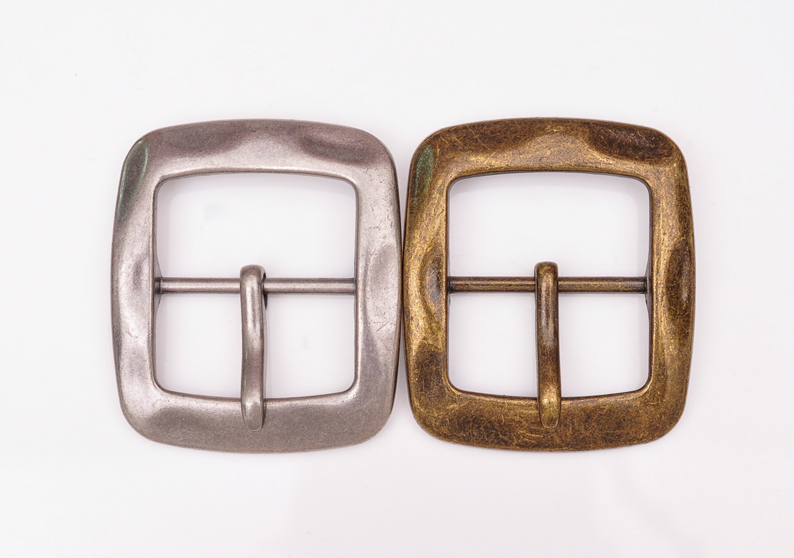 Vintage Brass Center Bar Belt Buckle for DIY Leathercraft Belt Fit 40mm Strap
