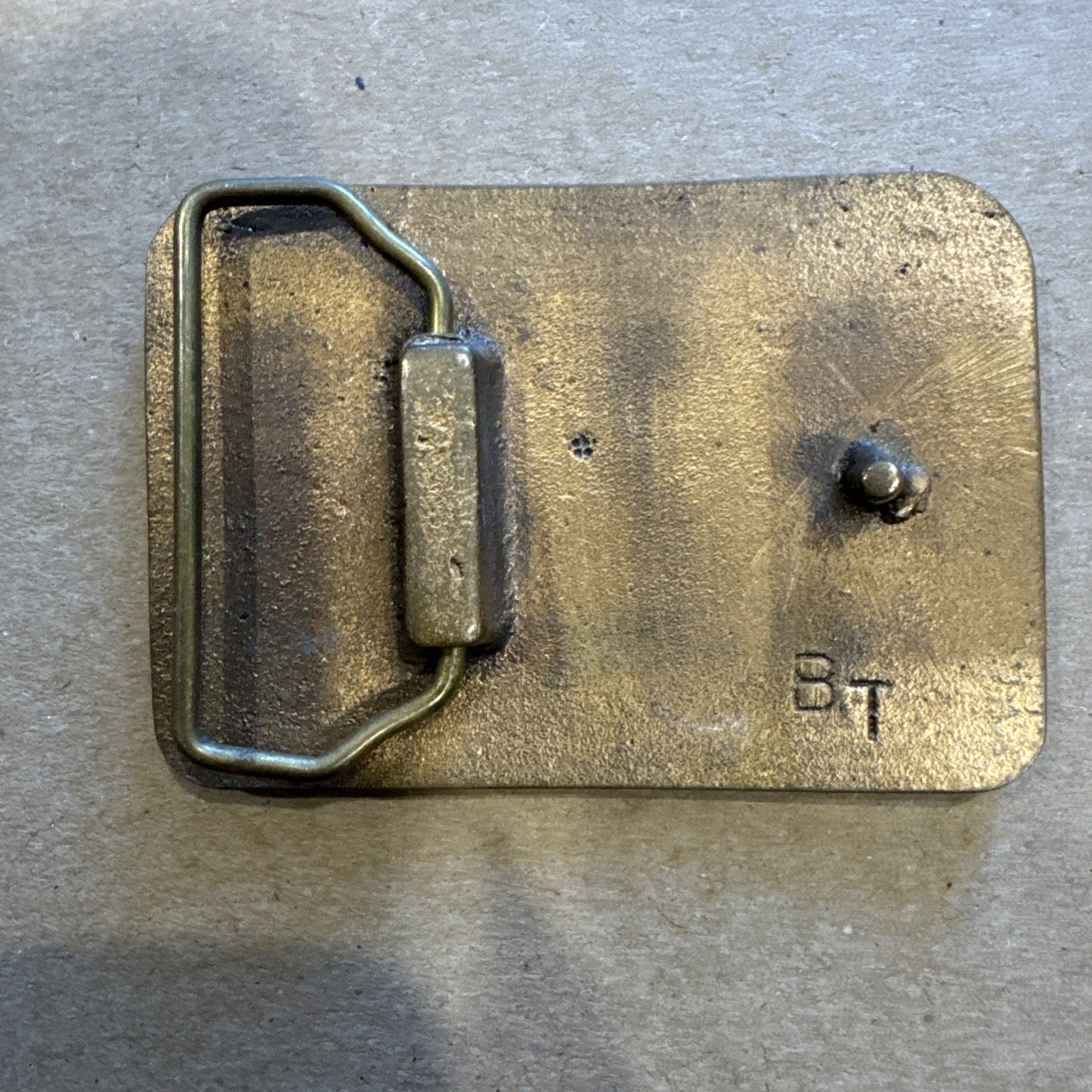 Vintage 70’s Brass WM WHITE Trucks MOTOR Company Trucker Belt Buckle ( Volvo )