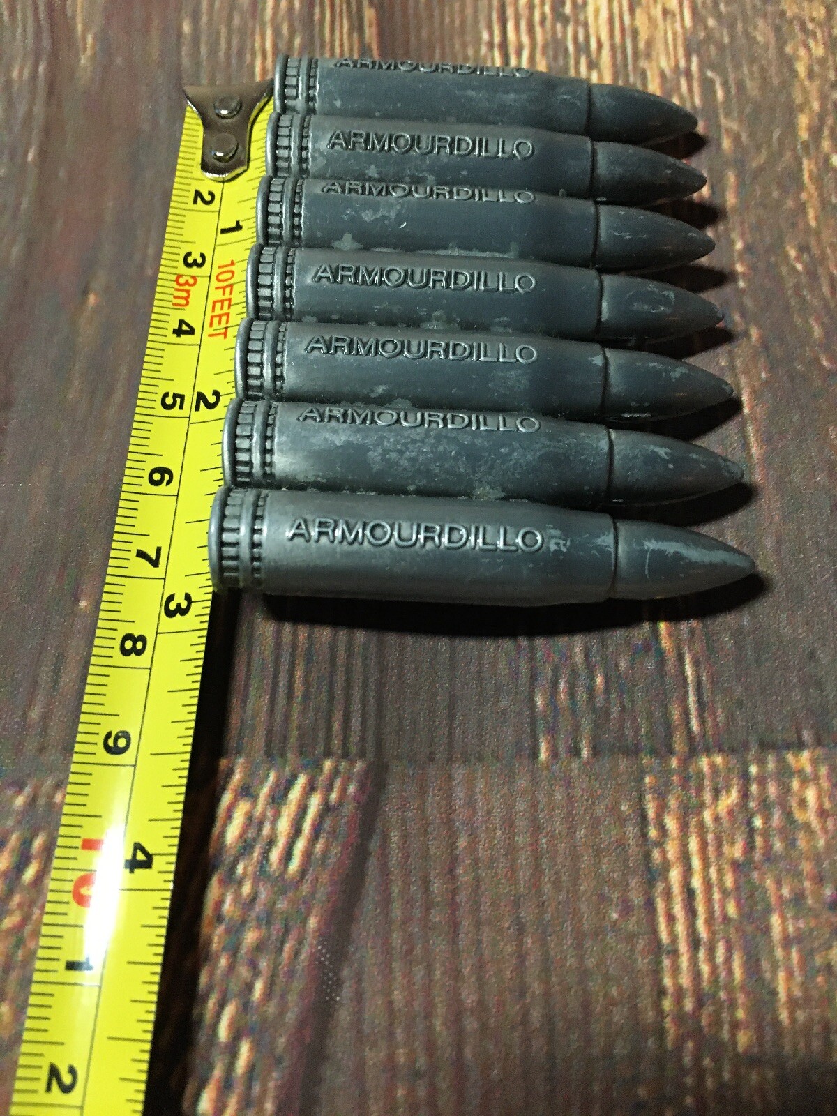 Amourdillo Bullets Gun Ammo Hunting Army Belt Buckle Smoked Metal 3”x2”