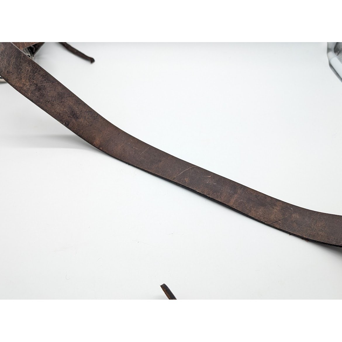 Levi&rsquo;s Leather Belt Mens Size 46 48 Independent Cross Buckle Removable Skatboard