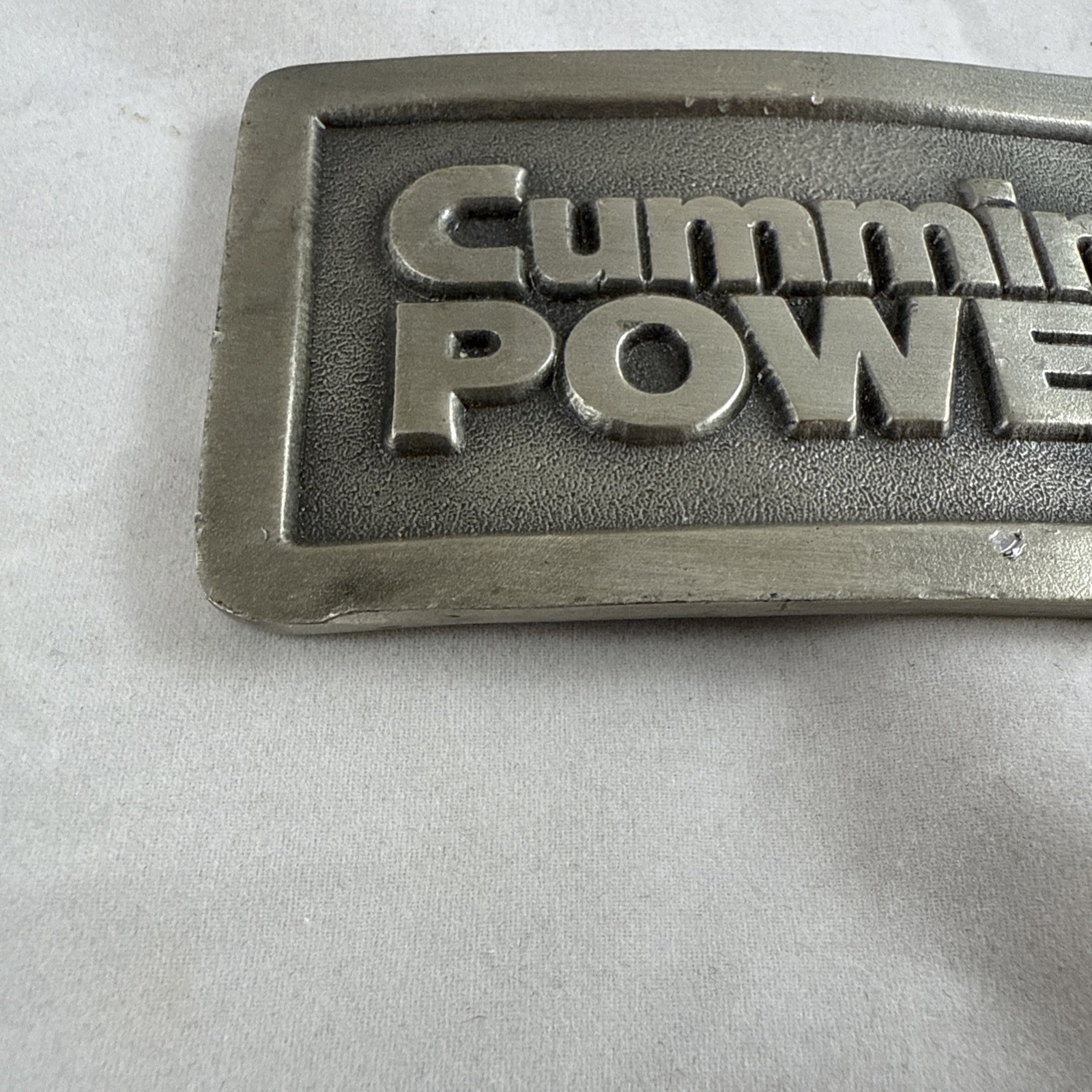 Cummins Power Diesel Engine Automotive Mechanic Vintage Belt Buckle