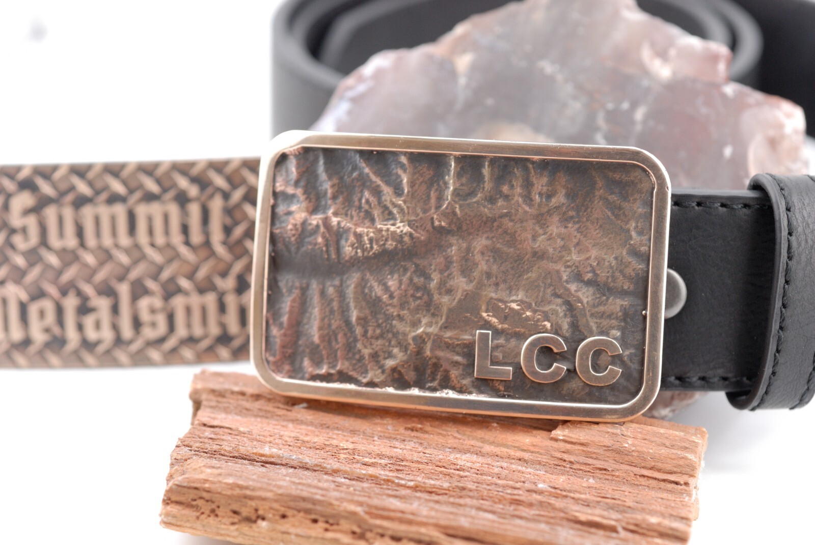 Little Cottonwood Canyon Topographic Belt Buckle | Hand Poured Bronze | 3D Map