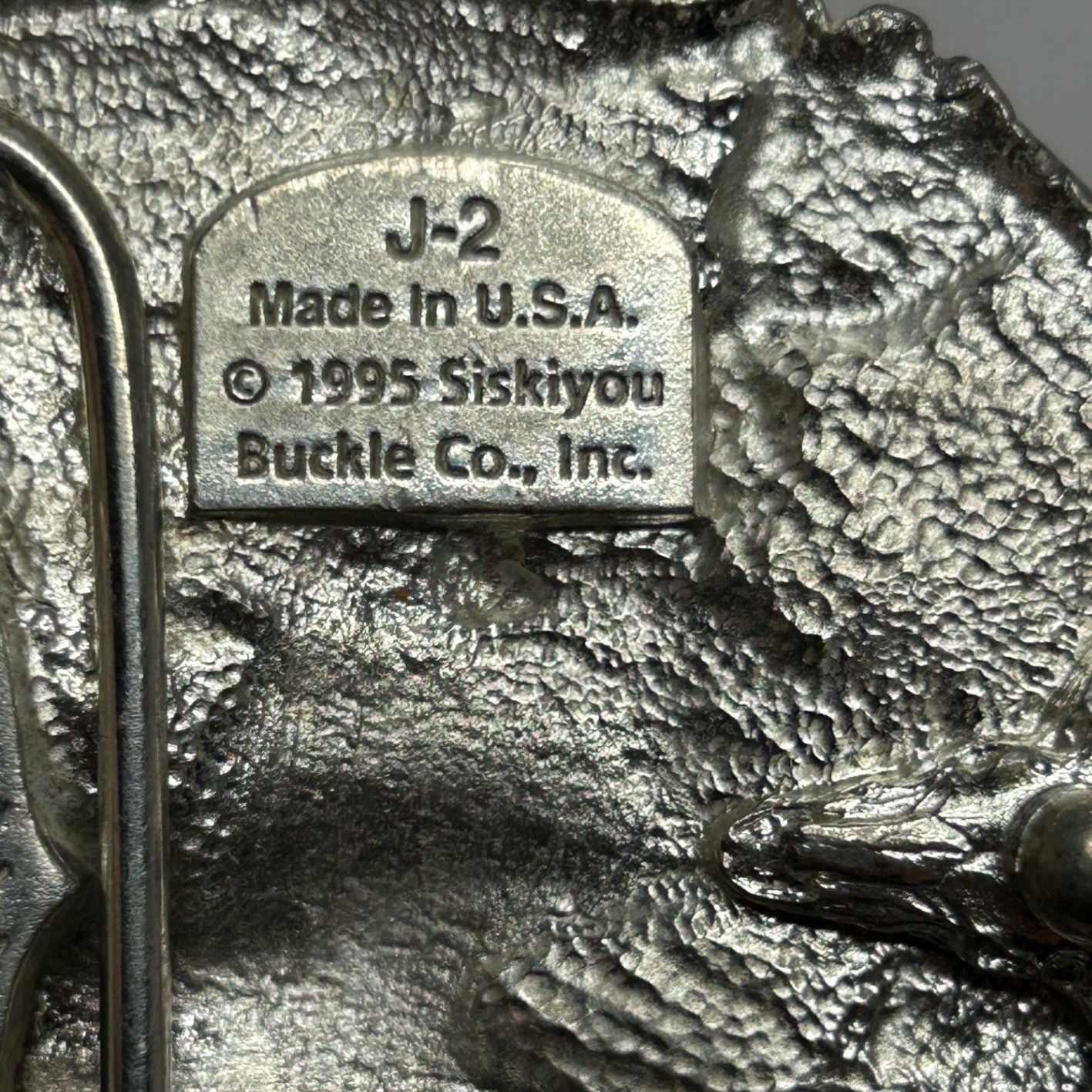 Siskiyou Buckle Co 1995 Eagle Buffalo Nickel Belt Buckle Pewter USA