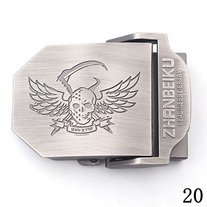 25 Style 38mm 3d Skull Men Belt Buckle Automatic Buckles Metal For Strap Girdle