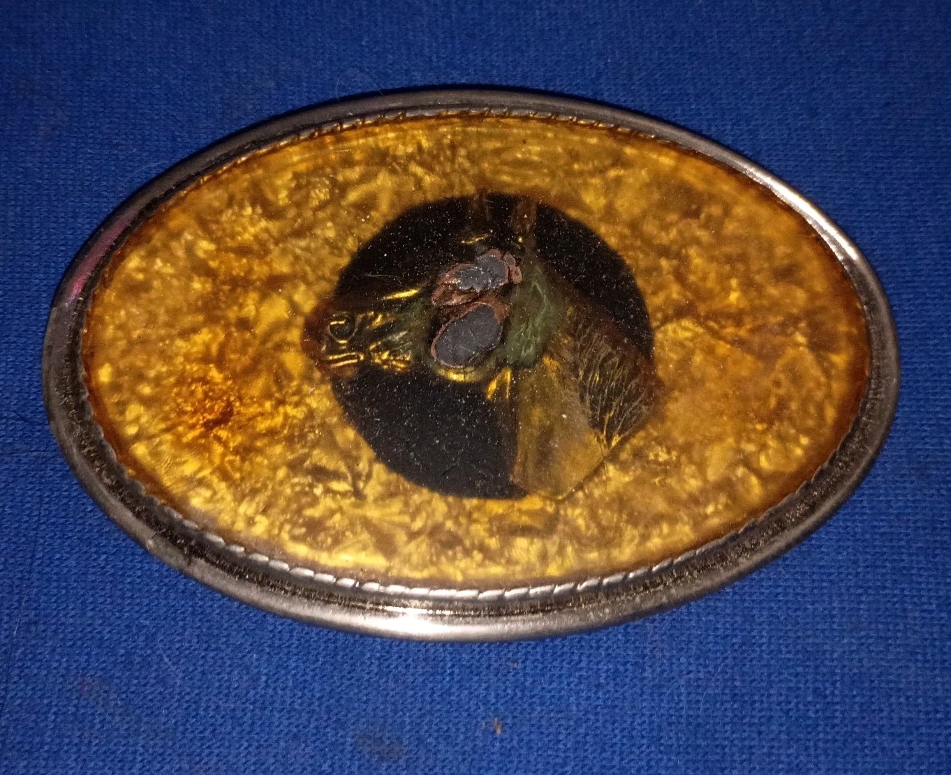 VTG Beaver Buckle Company Belt Buckle – Bass And Horse – Handcrafted Made In USA