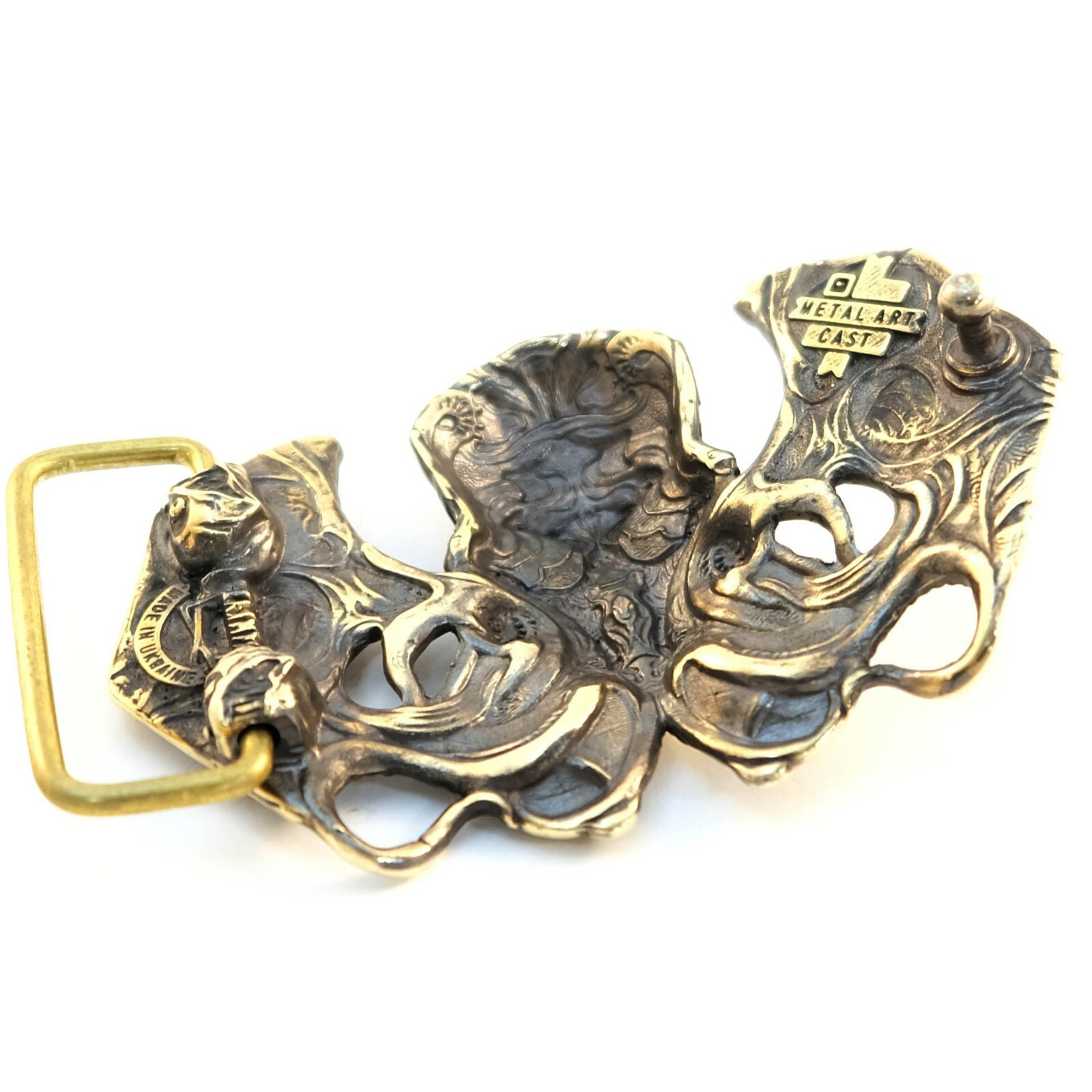 Belt buckle Cthulhu, Cthulhu Myths solid brass belt buckle, Skull belt buckle,