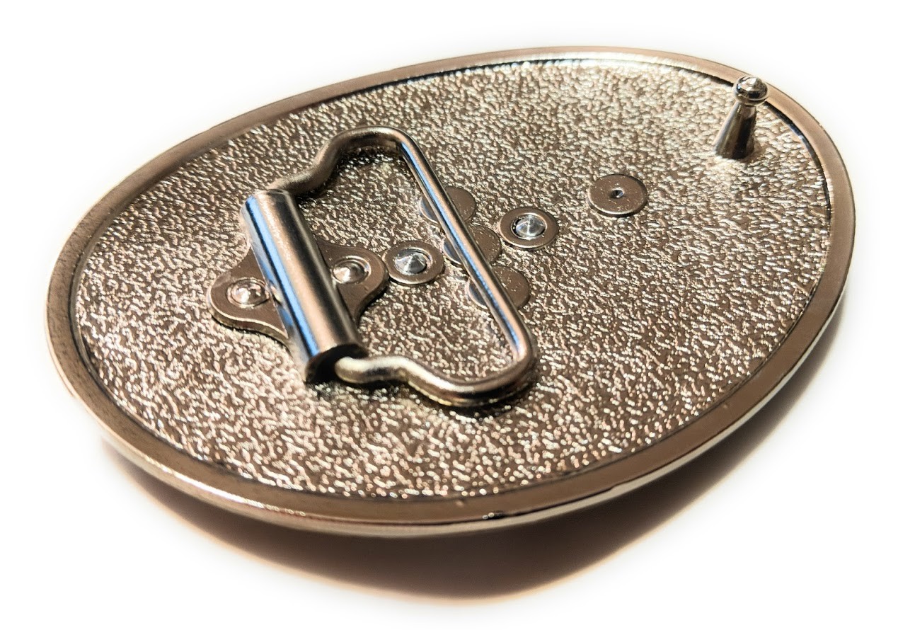 CHR7 WESTERN STEER Cowboy Rodeo Style ✖ Belt Buckle Buck ✖ Chrome/silver Bull US
