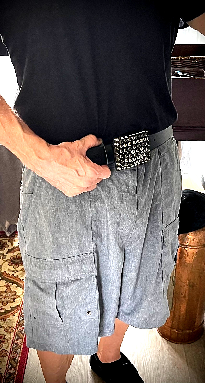 Studded Belt Buckle Archive 2007-09 Industrial Leather Back OOAK Darren Mcneese
