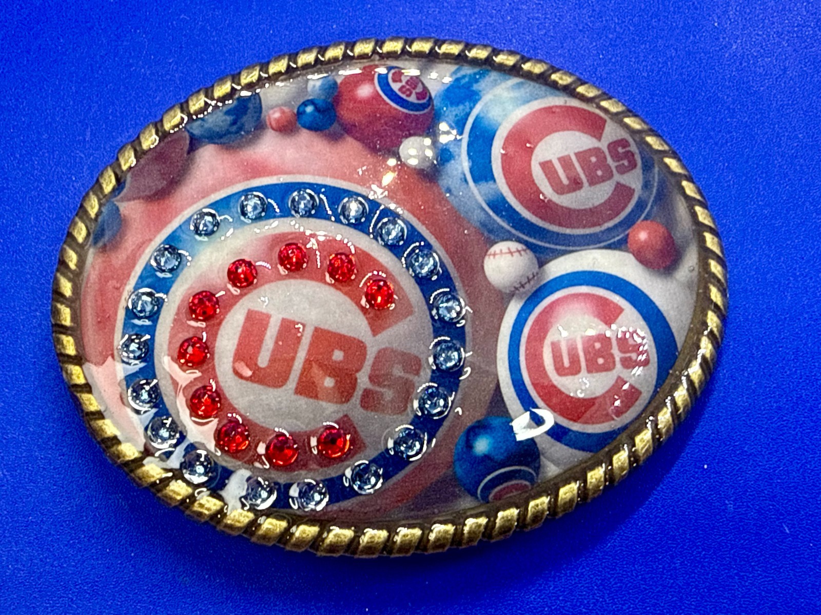 Chicago Cubs Baseball Team Sports Fan Collectible Belt Buckle