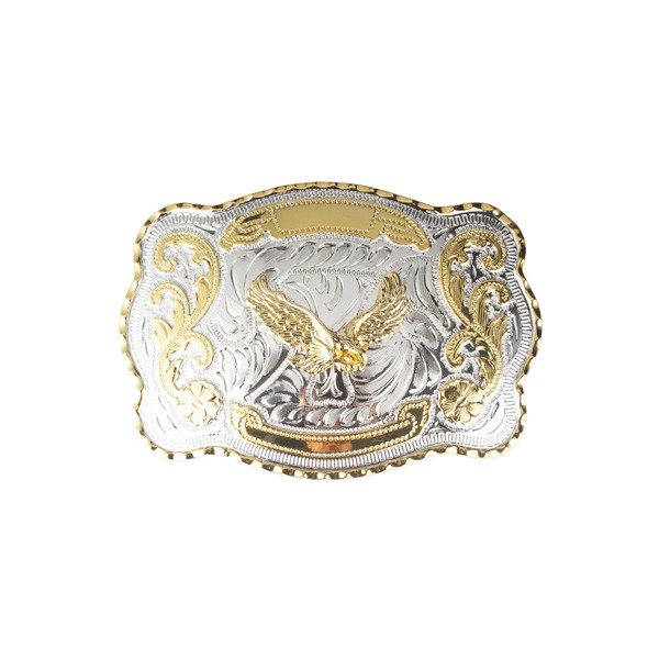 1 1/2&Prime; Big Gold Eagle Western Belt Buckle – Style 1. 5 1/2&Prime; x 3 7/8&Prime;.