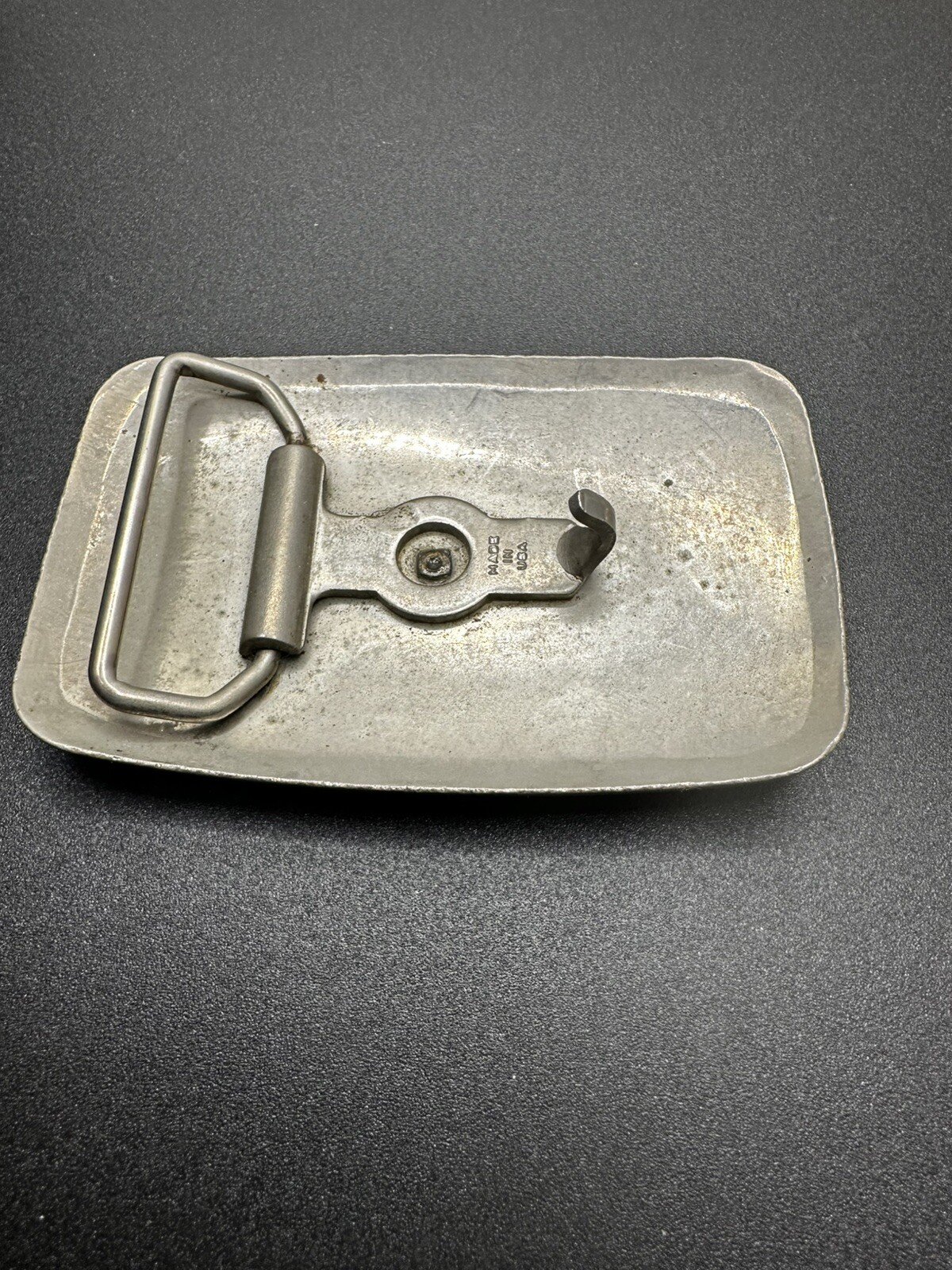 Vintage Horse Head Western Belt Buckle Etched