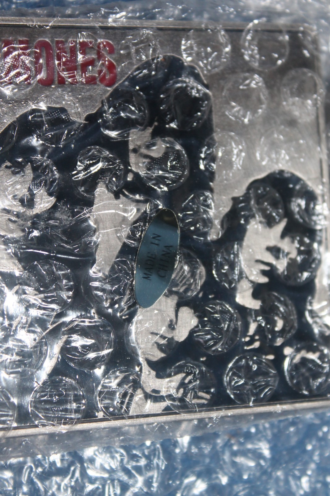 Ramones Belt Buckle Rock Band Square Photo Black Enamel Silver Metal 2006 New