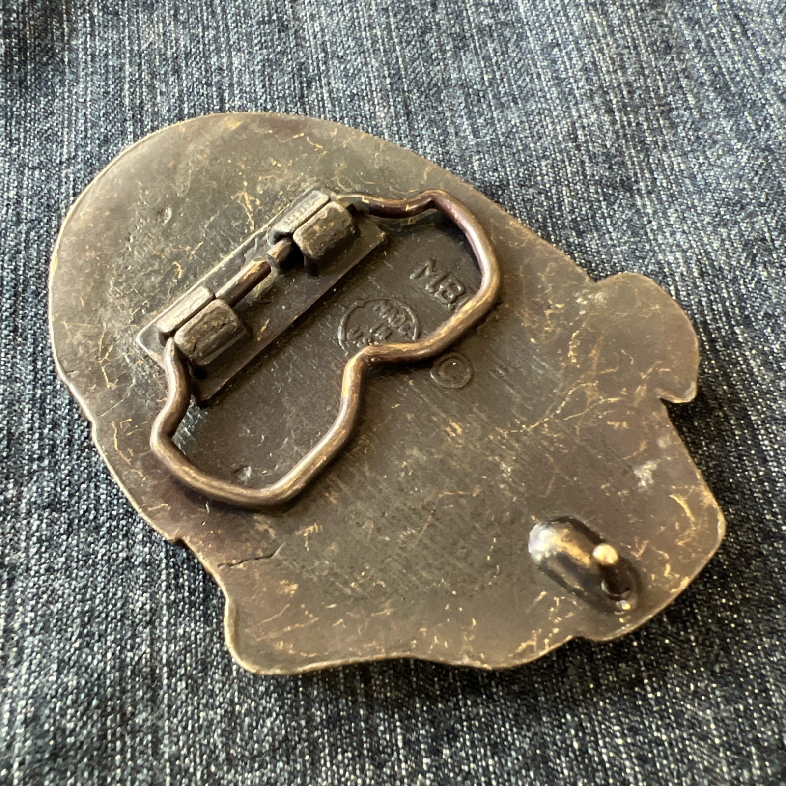 MBCI Solid Brass Fish Belt Buckle | Made in USA | 1970s Fishing Buckle Vintage