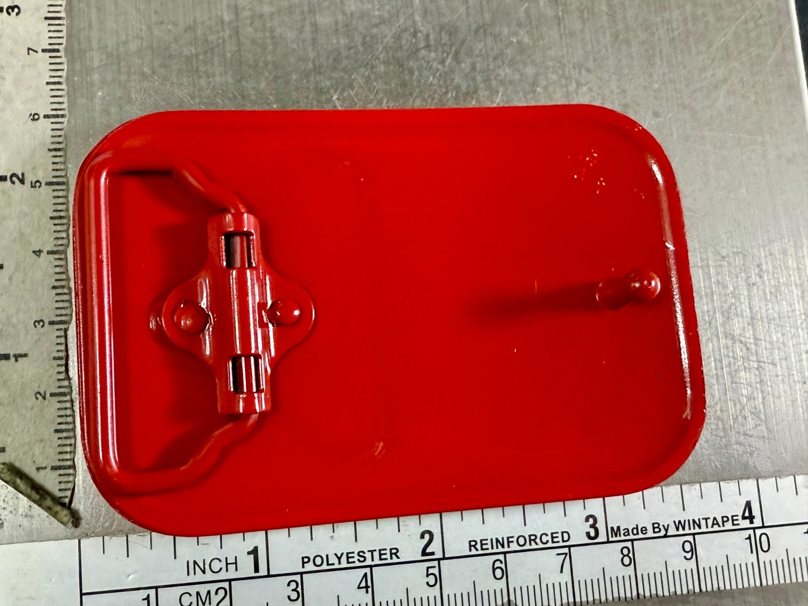 Iconic Pixelated Alien Space Invaders Arcade Game Red Black Enamel Belt Buckle