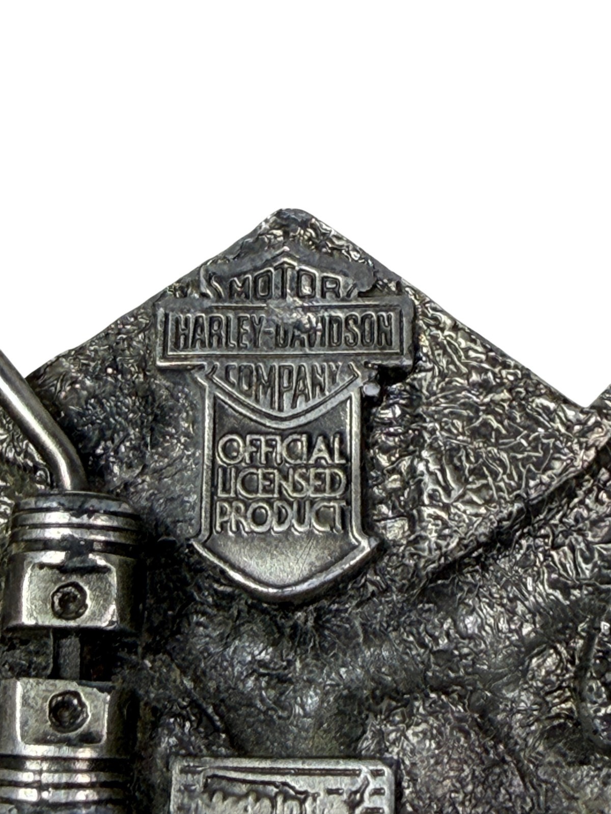 HARLEY DAVIDSON Belt Buckle H-405 1991 Baron USA Live Free Ride Free – AS IS