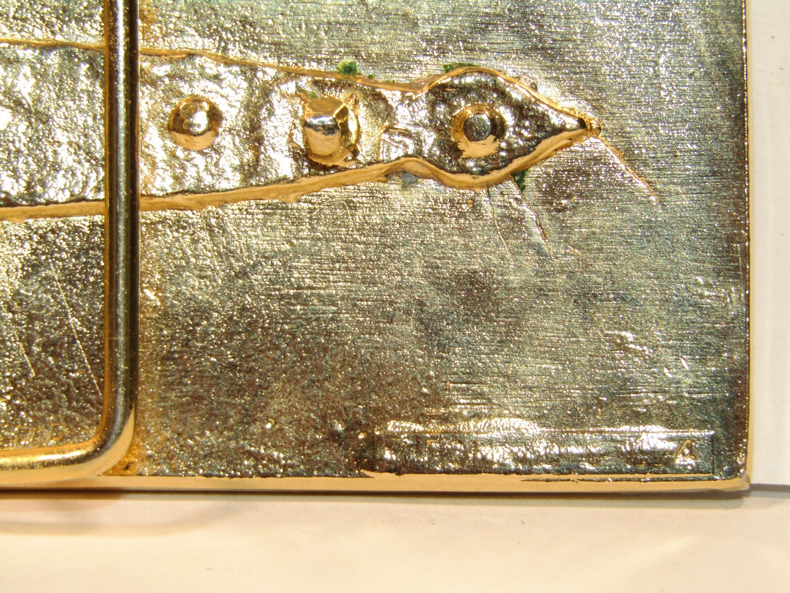 1976 Bicentennial Brass Buckle American Eagle The Right to Keep & Bear Arms