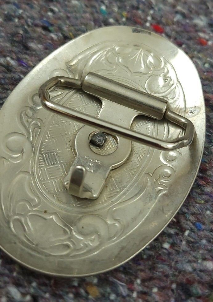 Vintage 70s 80s Horse Saddle Belt Buckle Rare Made In USA Western Cowboy