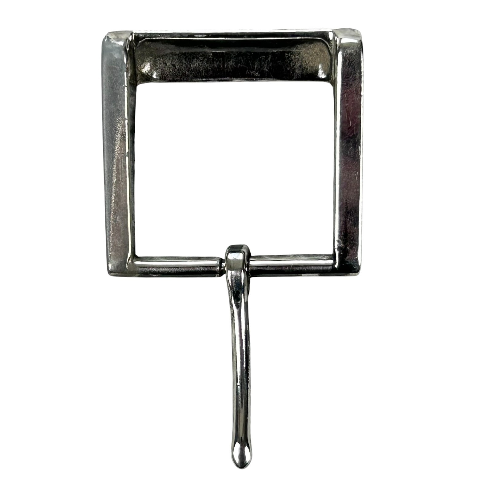 Hugo Boss Belt Buckle Silver Metal w/ Embossed Boss on Both Pcs 1.5&Prime; belt Width