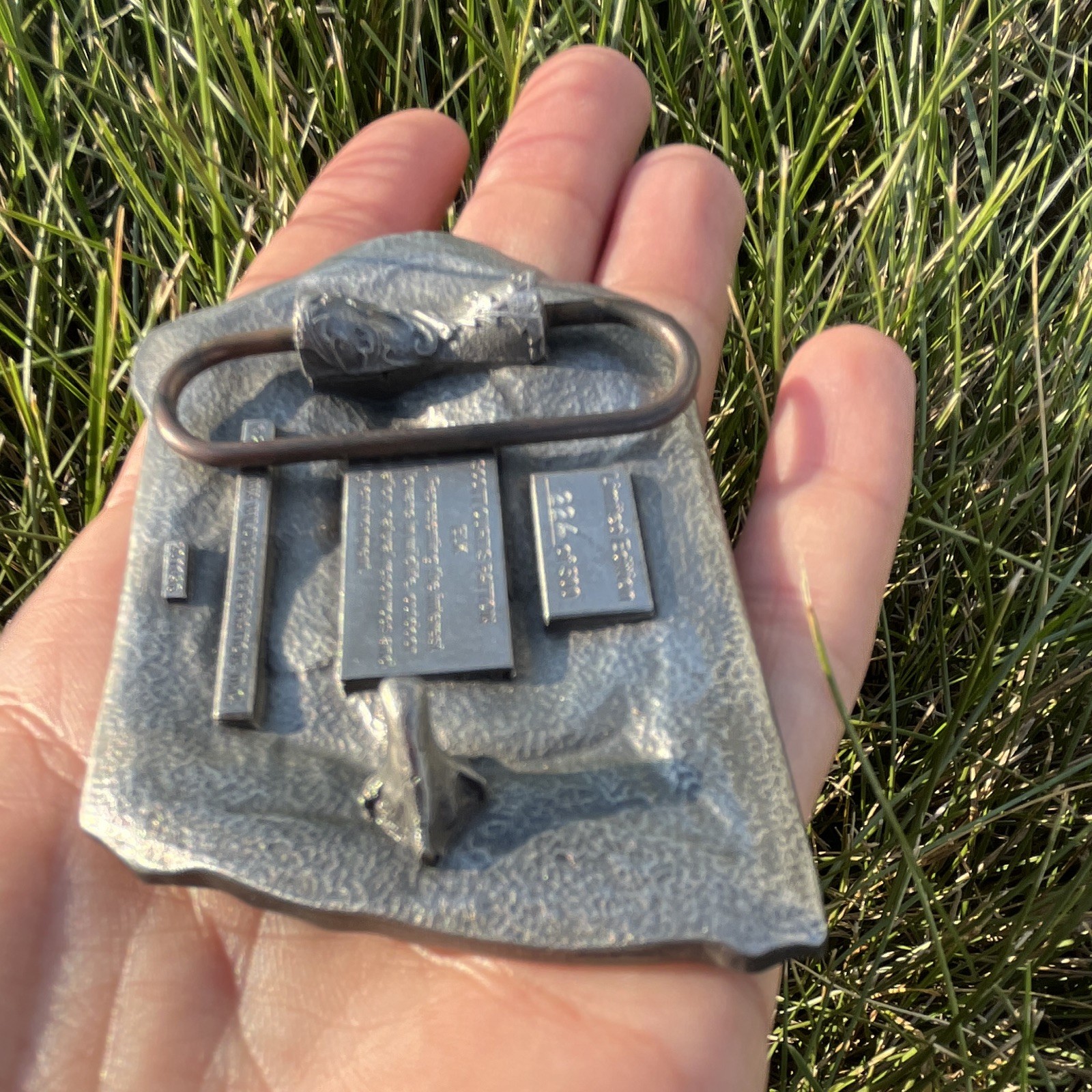 Vintage Iowa wildlife federation elk Western Metal Belt Buckle