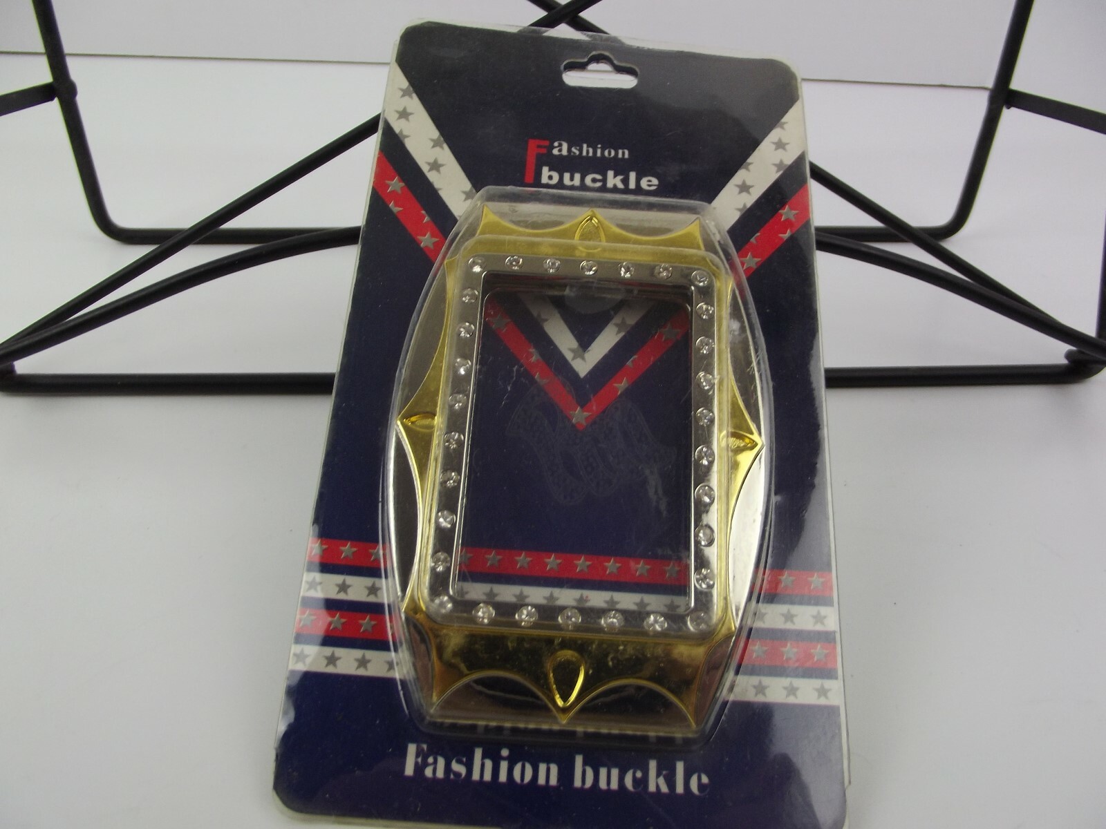 New Belt Buckle Fashion ROCAWEAR RW Light Up Gold Tone Chrome Rhinestones