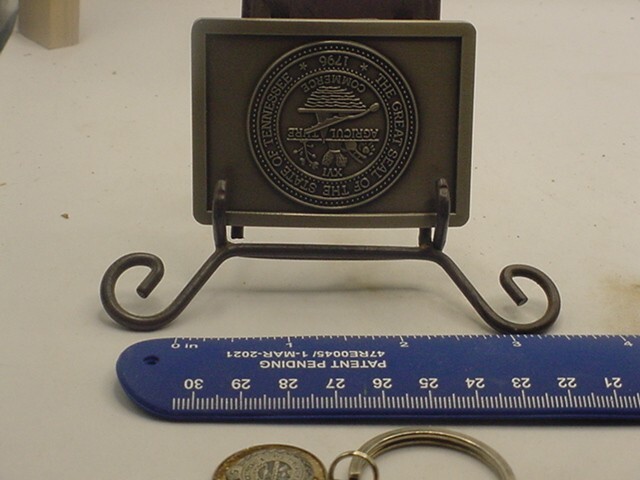 GREAT STATE SEAL OF THE STATE OF TENNESSEE Belt Buckle with KEYCHAIN & case