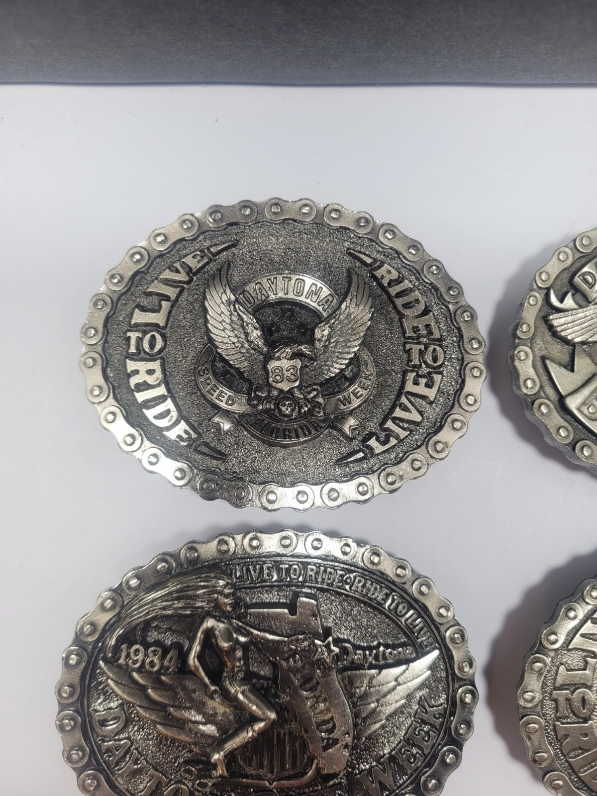 Vtg 80&rsquo;s Daytona Bike Week Belt Buckle Collection Limited Edition Numbered