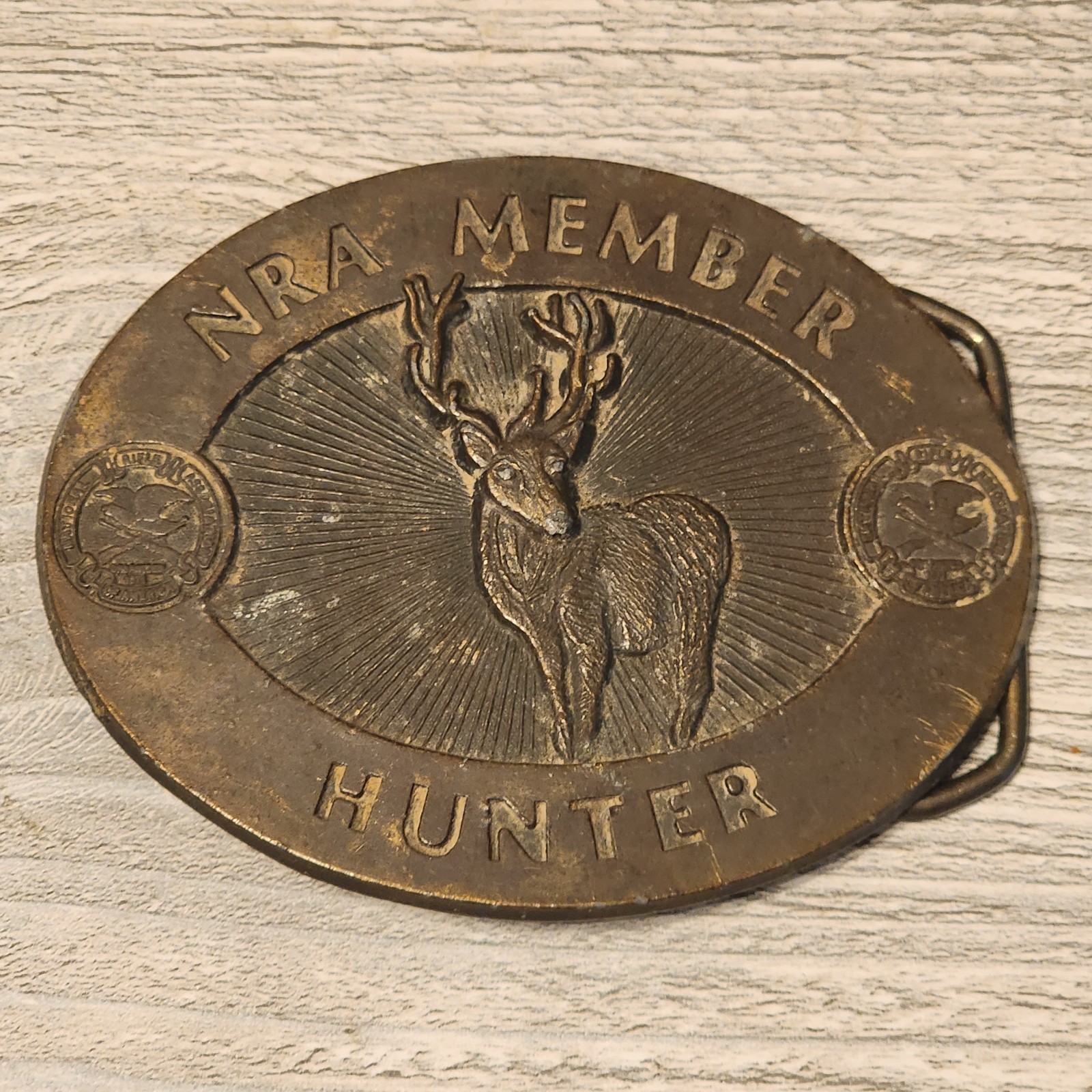 Choice – Vintage Belt Buckle; NRA; Operation Desert Storm; Vietnam; Hunting