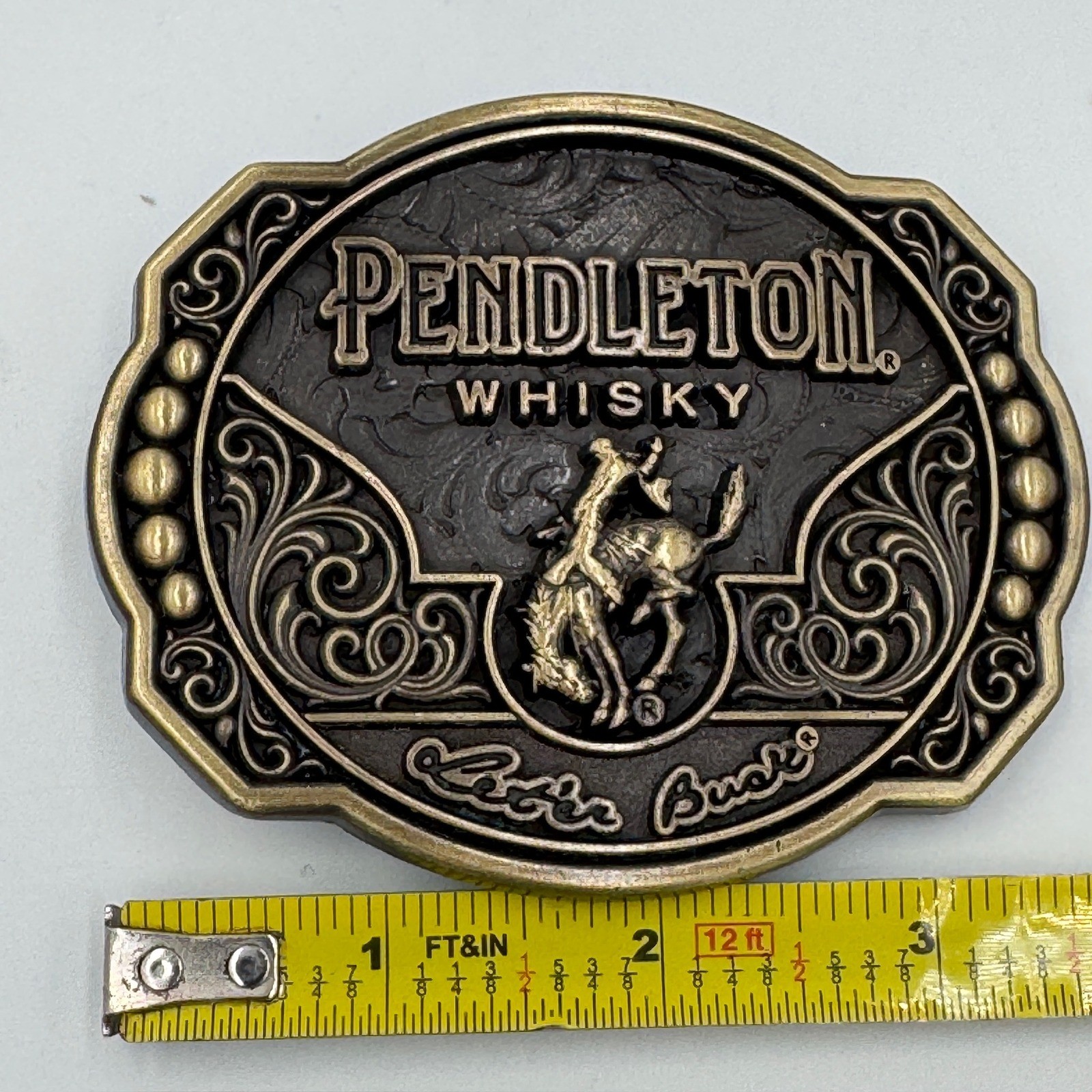 Montana Silversmiths Pendleton Whisky 2024 Edition Belt Buckle Let&rsquo;er Buck