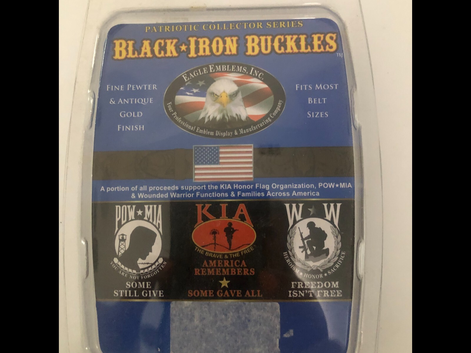Patriotic Collector Series Black Iron Belt Buckle Vietnam 1589-1975 