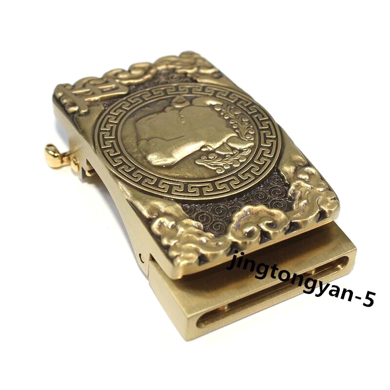 Solid Brass « Bull » Belt Buckle Automatic Belt Buckles Fits For 35mm Wide Belt