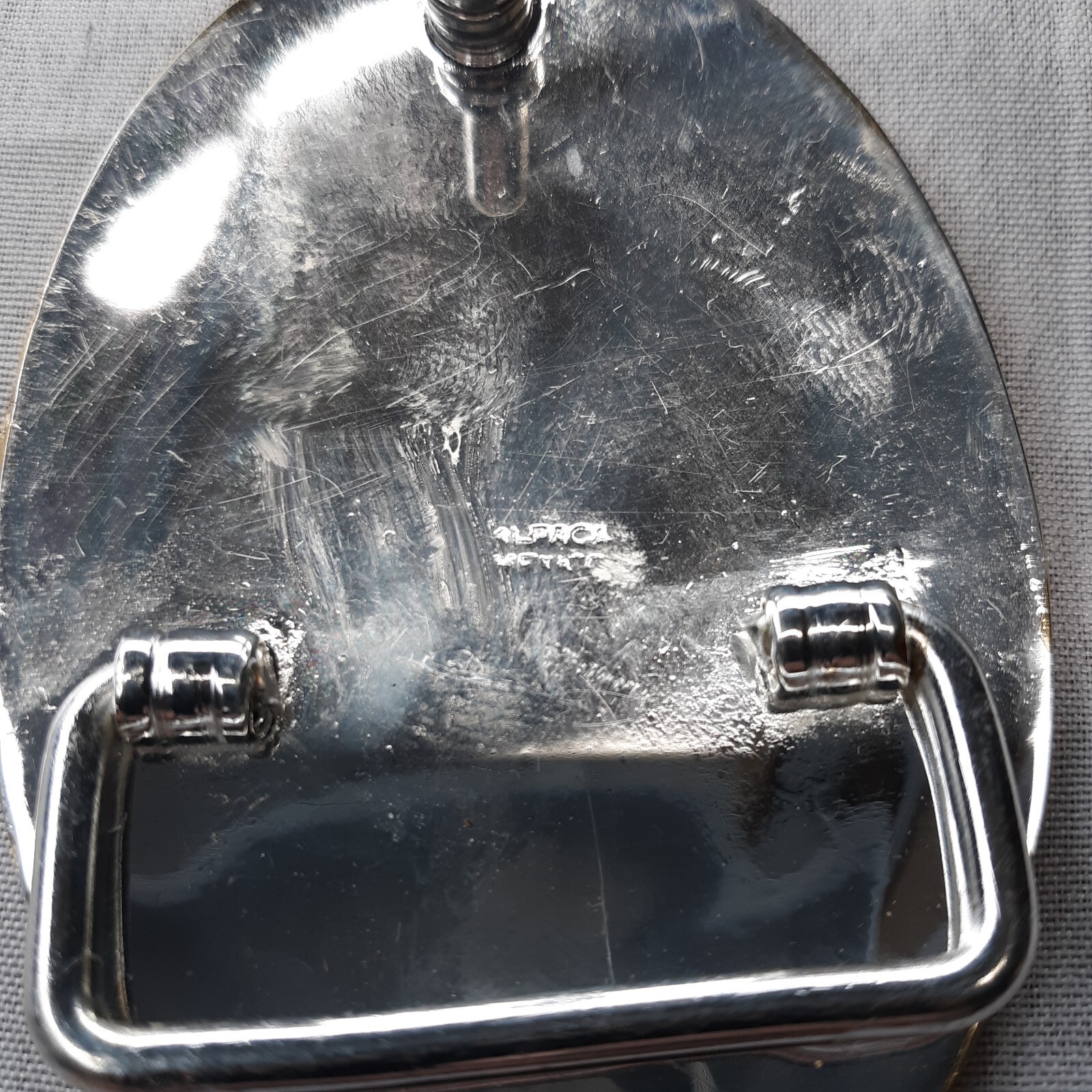 1 Mexican Alpaca Silver Brass Metal Western Belt Buckle