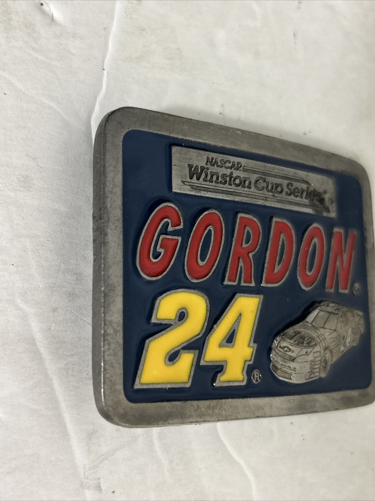 NASCAR Winston Cup Series Jeff Gordon 24 American Legends Foundry belt buckle