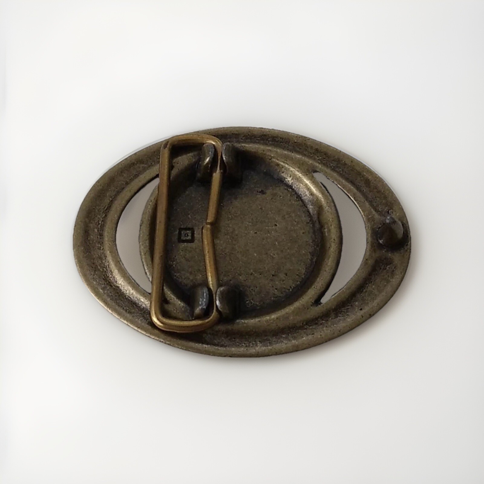 Vintage Cast Brass Rare Belt Buckle