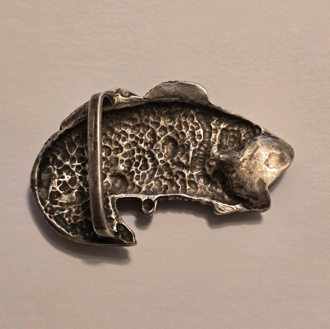Largemouth Large Mouth Bass Sterling Silver 925 Belt Buckle Big Fish Detailed