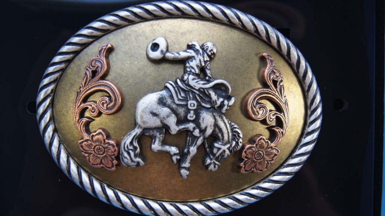 Nocona M&F Western Belt Buckle Saddle Bronc Rider 37014