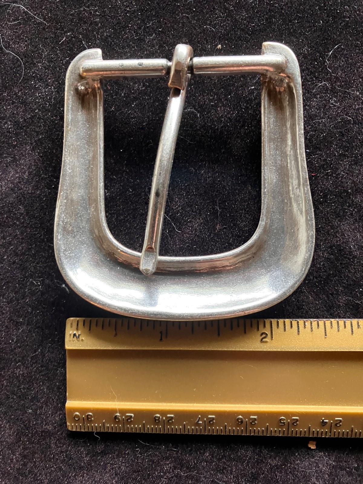 Lot of 3 silver belt buckles, southwestern style, one made in Italy