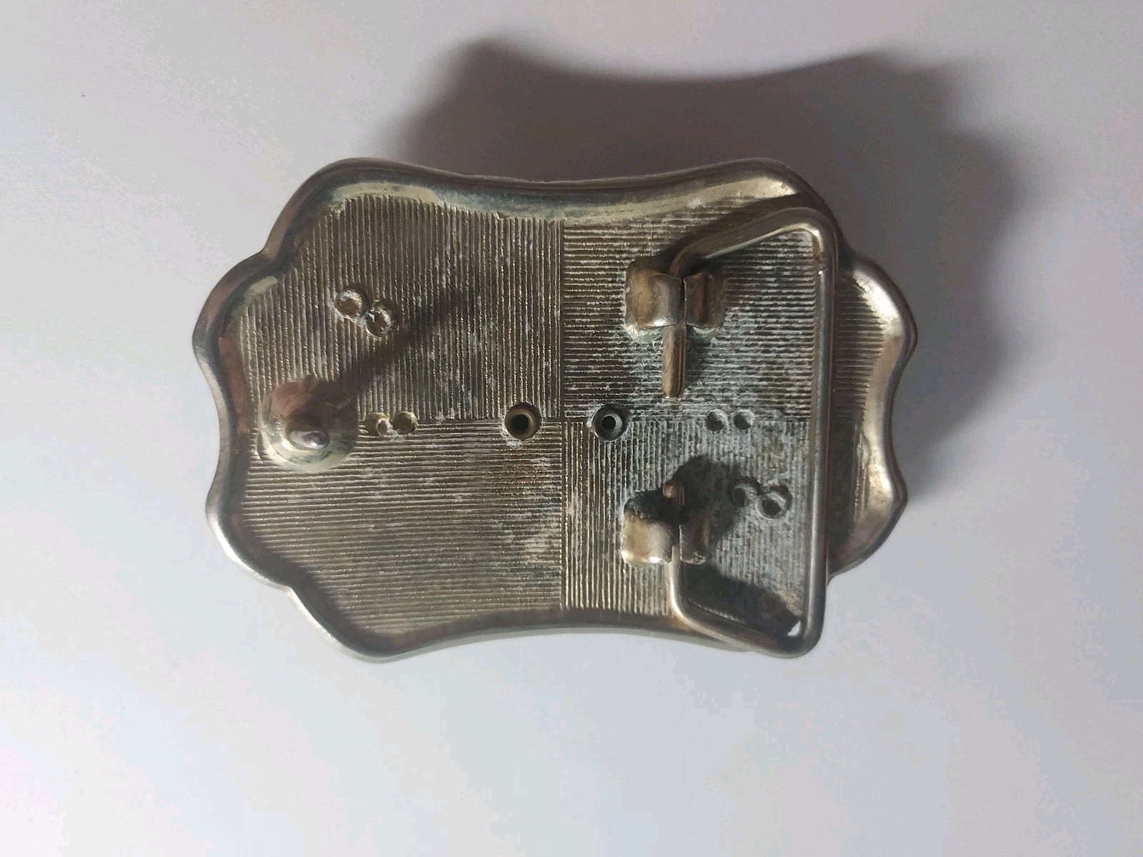 VINTAGE LAS VEGAS COIN BELT BUCKLE FAUX 1878 COIN –