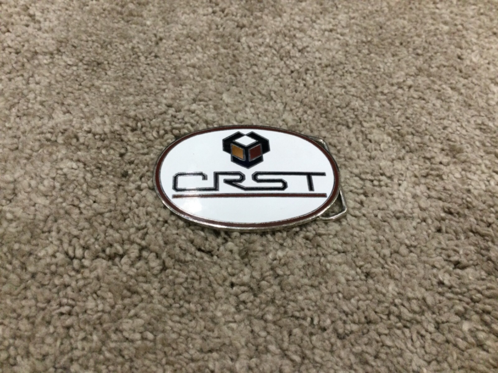 Mens Vintage CRST Transportation Company Belt Buckle