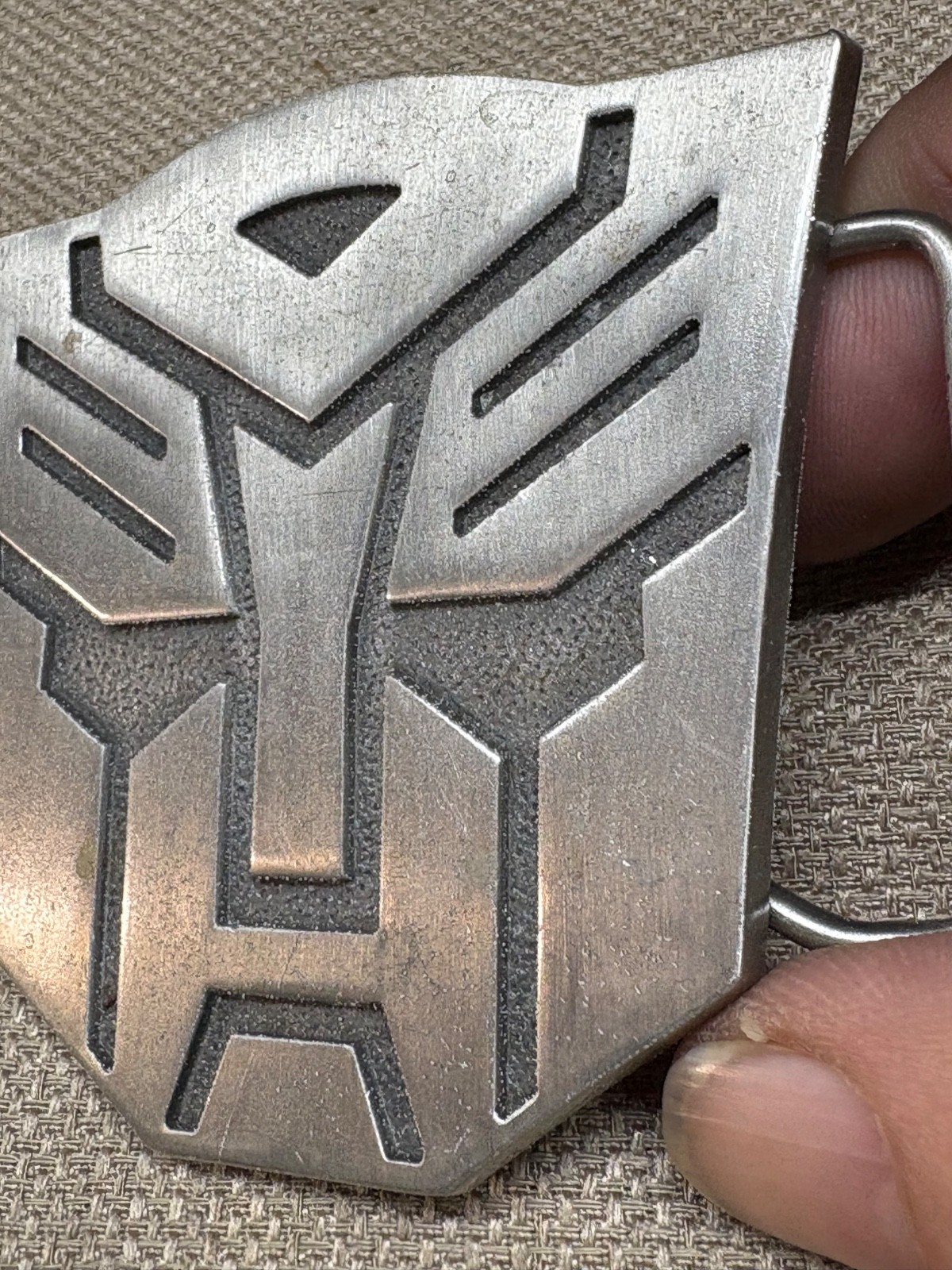 Transformers Metal Belt Buckle deception vintage 3 1/2&Prime;
