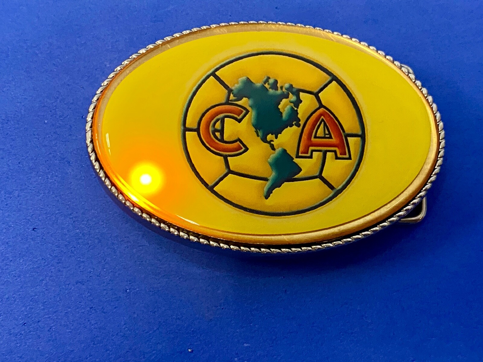 Ca Soccer Club América Football Flashing Led Lights! Belt Buckle Fresh Battery!